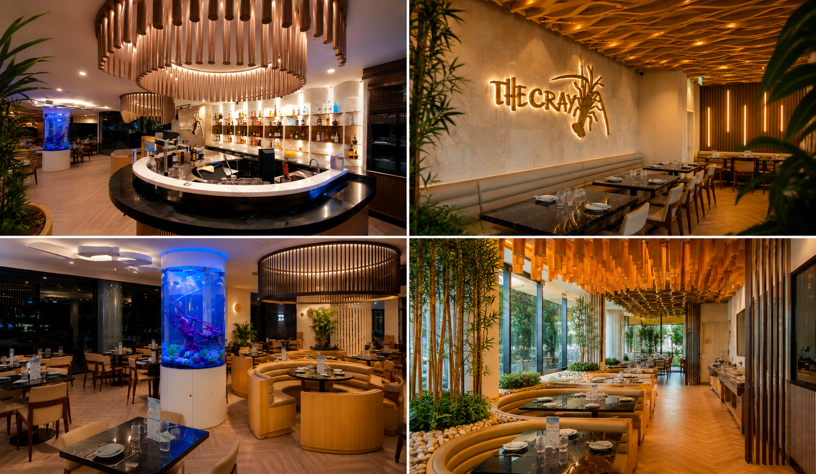 Wedding event dining setting at The Cray Seafood & Grill Currambine
