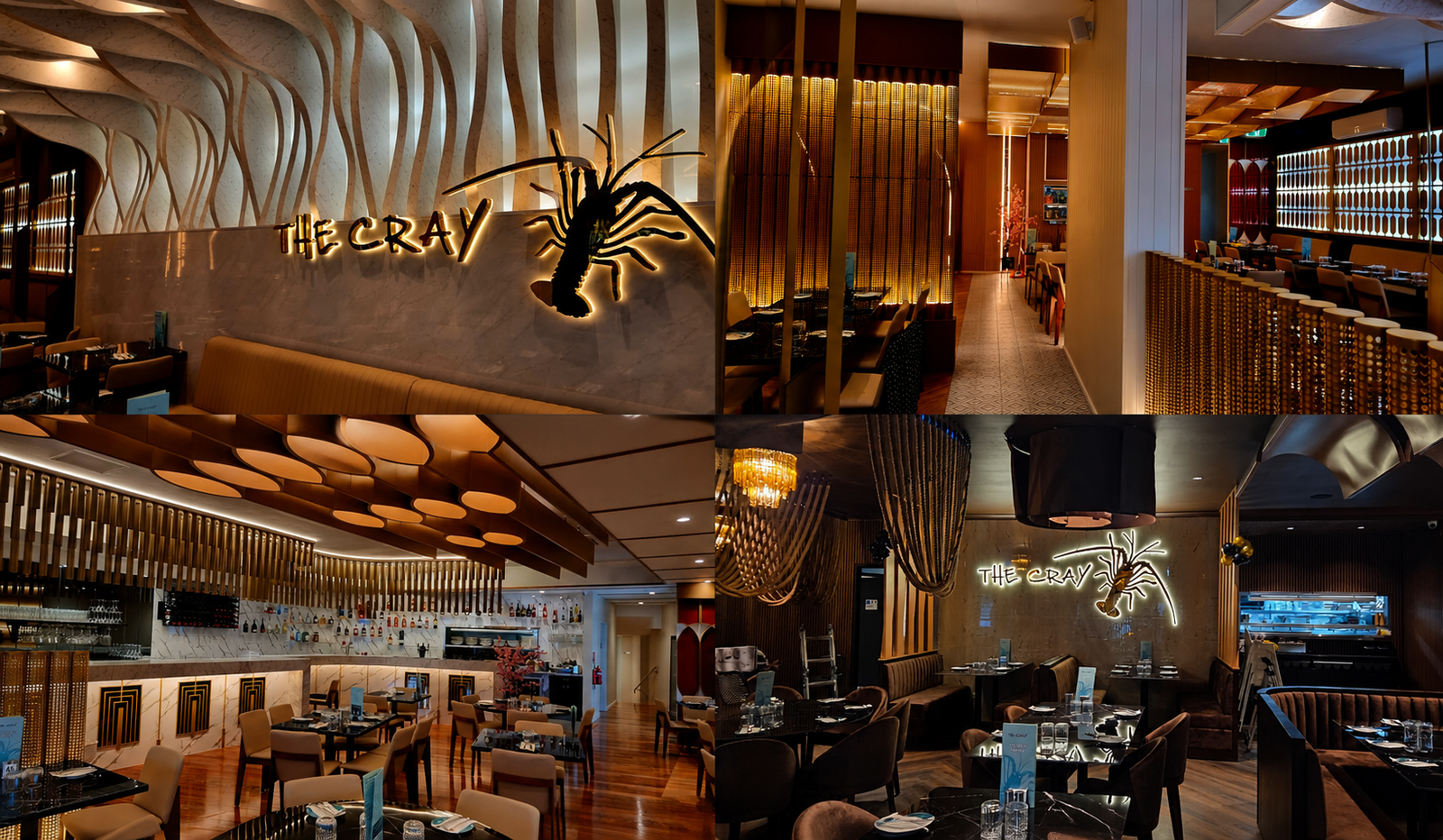 Wedding event dining setting at The Cray Seafood & Grill Essendon